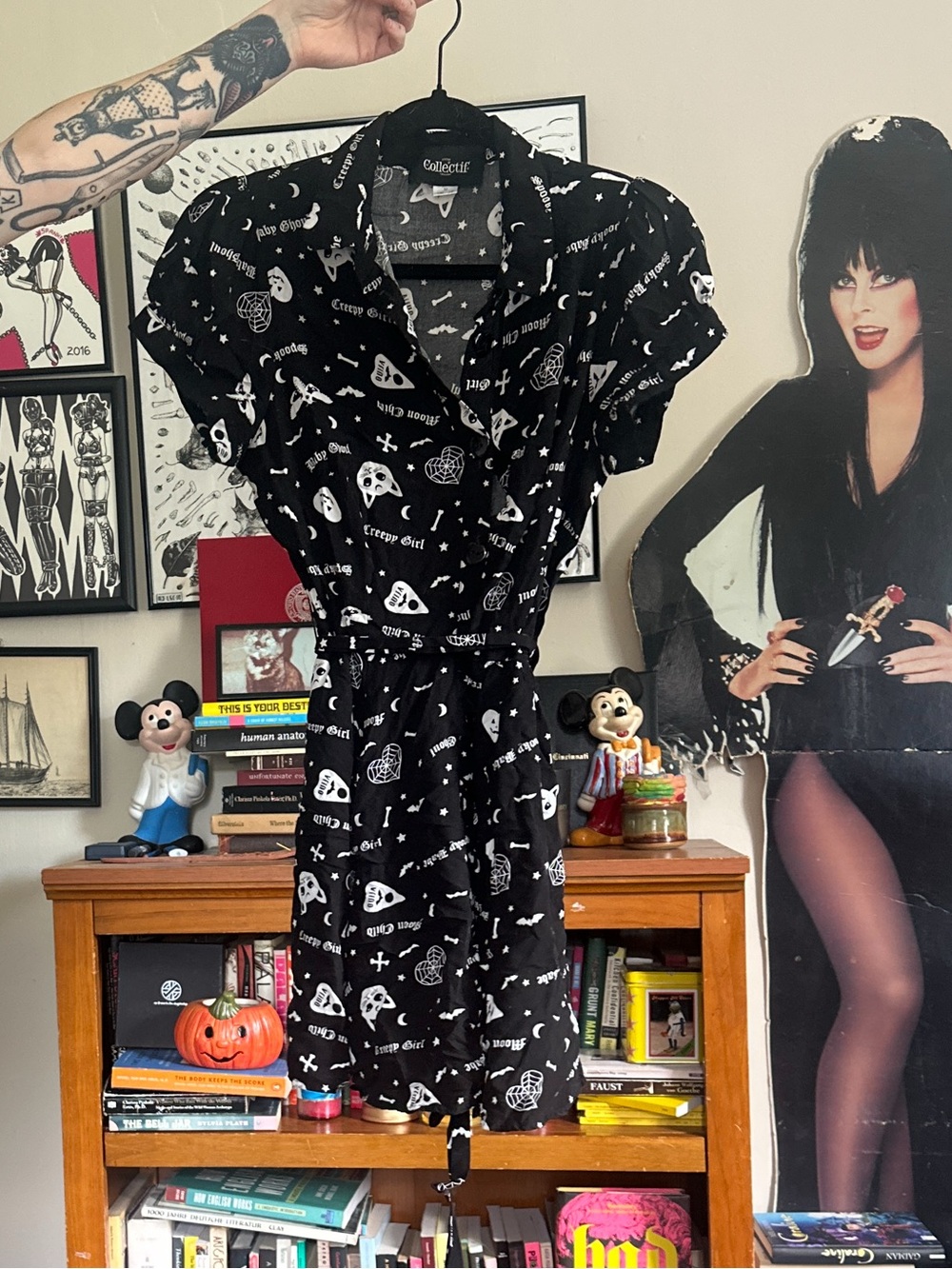 COLLECTIF SPOOKY BABE DRESS